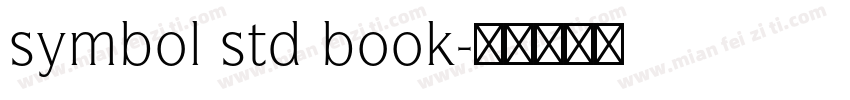 symbol std book字体转换